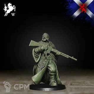 Описание картинки Highlanders - Sniper Vicar от PocketSized Prints по цене 175руб | Свободный Рынок Миниатюр - СРМ