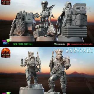 Описание картинки Task Force Dustfall от PocketSized Prints по цене 1 400руб | Свободный Рынок Миниатюр - СРМ