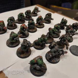 Описание картинки Ork Boyz (old, but shooty) от WB ZLo по цене 5 500руб | Свободный Рынок Миниатюр - СРМ