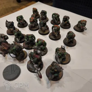 Описание картинки Ork Boyz (old, but shooty) от WB ZLo по цене 5 500руб | Свободный Рынок Миниатюр - СРМ