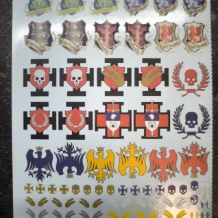 Описание картинки Empire Of Man transfer sheet Декали Империи от Fle94 по цене 1 500руб | Свободный Рынок Миниатюр - СРМ