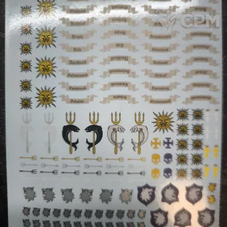 Описание картинки Empire Of Man transfer sheet Декали Империи от Fle94 по цене 1 500руб | Свободный Рынок Миниатюр - СРМ