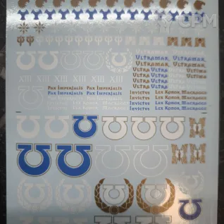 Описание картинки Ultramarines Legion Transfer sheet Декали Ультрамарин от Fle94 по цене 1 500руб | Свободный Рынок Миниатюр - СРМ