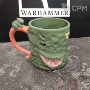 Описание картинки Nurgle Pustulent Beverage Mug Кружка напитков Нургла от Fle94 по цене 3 100руб | Свободный Рынок Миниатюр - СРМ
