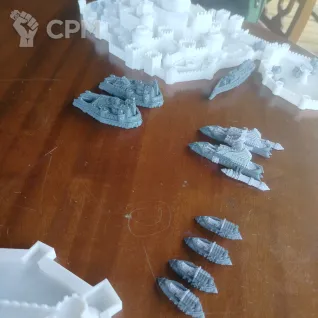 Описание картинки Dystopian wars, Султанат, отряды Египта, багровая лига и орден от Barin200886 по цене 23 000руб | Свободный Рынок Миниатюр - СРМ