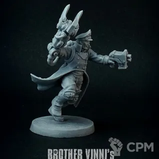 Описание картинки mechanized commissar от Brother Vinni по цене 492руб | Свободный Рынок Миниатюр - СРМ