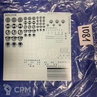 Описание картинки Mechanicum macro constructs transfer sheet  #1081-17 от WakoLab (Origs) по цене 350руб | Свободный Рынок Миниатюр - СРМ