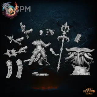 Описание картинки Chaos Sorcerer on Disk of Tzeentch от Daniilfedyakov по цене 550руб | Свободный Рынок Миниатюр - СРМ