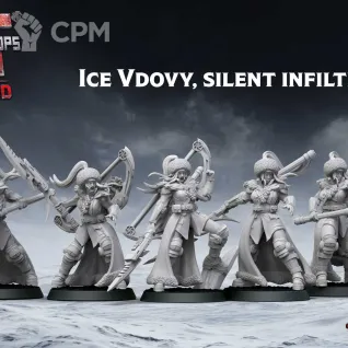 Описание картинки Ice-Vdovy от Manufactorum76 по цене 800руб | Свободный Рынок Миниатюр - СРМ