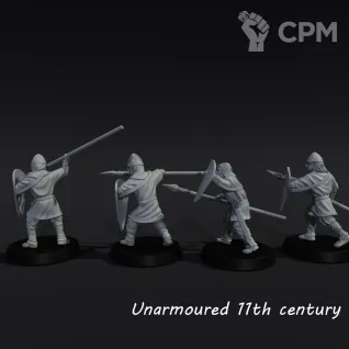 Описание картинки 11th century unarmored spearmen от Recruiter по цене 750руб | Свободный Рынок Миниатюр - СРМ