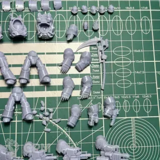 Описание картинки Death Guard Grave Wardens от Recruiter по цене 1 500руб | Свободный Рынок Миниатюр - СРМ