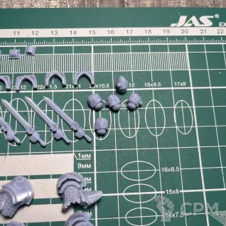 Описание картинки Ultramarines Fulmentarus squad от Recruiter по цене 1 500руб | Свободный Рынок Миниатюр - СРМ