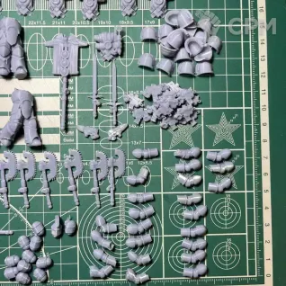 Описание картинки Mk3 Despoilers (axes) от Recruiter по цене 1 700руб | Свободный Рынок Миниатюр - СРМ