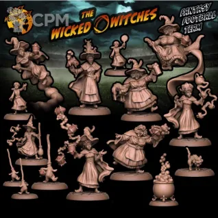 Описание картинки The Wicked Witches от 3Д-Печка по цене 1 500руб | Свободный Рынок Миниатюр - СРМ