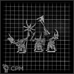Описание картинки Chaos Chosen Command old ver. от OldHammer Мастерская по цене 500руб | Свободный Рынок Миниатюр - СРМ