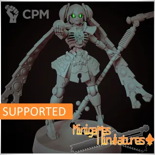 Описание картинки Necron Lord Miku / Mikulord от HoujouSatoko по цене 690руб | Свободный Рынок Миниатюр - СРМ