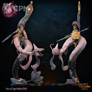 Описание картинки Slaanesh Champion on Chaos Beast от Daniilfedyakov по цене 1 350руб | Свободный Рынок Миниатюр - СРМ