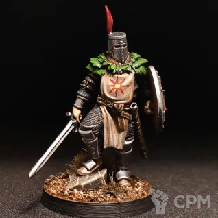 Описание картинки Солер из Асторы (Solaire of Astora) от Paint It Black по цене 1 900руб | Свободный Рынок Миниатюр - СРМ