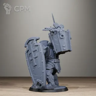 Описание картинки RoyalGuard Shield Bearer от Manufactorum76 по цене 625руб | Свободный Рынок Миниатюр - СРМ