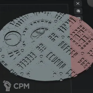 Описание картинки "Сектор механикус" подставки 120на92мм (3д печать) от Вулкан Хестан по цене 250руб | Свободный Рынок Миниатюр - СРМ