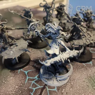 Описание картинки 6 tzaangor enlightened и шаман на диске от  по цене 5 000руб | Свободный Рынок Миниатюр - СРМ