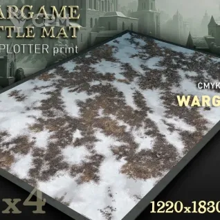Описание картинки Игровое поле "Заснеженная мостовая" bm044cb 6'х4' от WargamePrint по цене 3 450руб | Свободный Рынок Миниатюр - СРМ