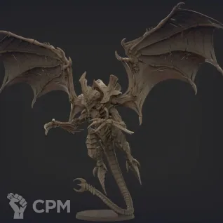 Описание картинки Hive tyrant Swarmlord от Kapers Point по цене 1 032руб | Свободный Рынок Миниатюр - СРМ