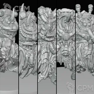 Описание картинки Blightlord Terminators от MrMetalHorror по цене 1 300руб | Свободный Рынок Миниатюр - СРМ