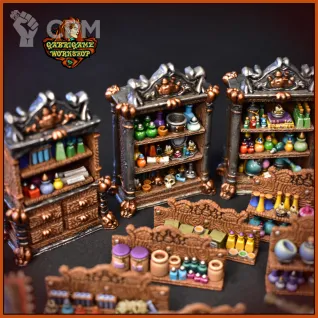 Описание картинки Лаборатория грандмастера алхимии от Gabrigame_Terrain по цене 2 910руб | Свободный Рынок Миниатюр - СРМ