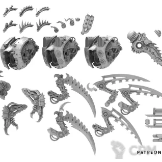 Описание картинки IRON HIVE Carnifex expansion set от Kapers Point по цене 1 350руб | Свободный Рынок Миниатюр - СРМ