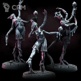 Описание картинки Balazarine Cabalists от Naggaroth Night по цене 250руб | Свободный Рынок Миниатюр - СРМ