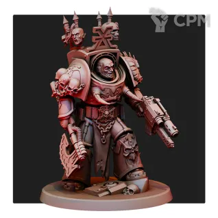 Описание картинки World Eaters Chaos Terminator Squad от Печатный подвальчик по цене 1 400руб | Свободный Рынок Миниатюр - СРМ
