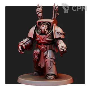 Описание картинки World Eaters Chaos Terminator Squad от Печатный подвальчик по цене 1 400руб | Свободный Рынок Миниатюр - СРМ