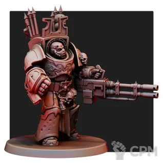 Описание картинки World Eaters Chaos Terminator Squad от Печатный подвальчик по цене 1 400руб | Свободный Рынок Миниатюр - СРМ
