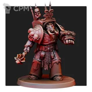 Описание картинки World Eaters Chaos Terminator Squad от Печатный подвальчик по цене 1 400руб | Свободный Рынок Миниатюр - СРМ