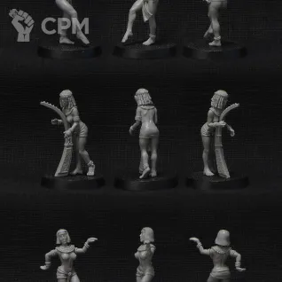 Описание картинки Egyptian musicians (3 models) от Brother Vinni по цене 1 148руб | Свободный Рынок Миниатюр - СРМ