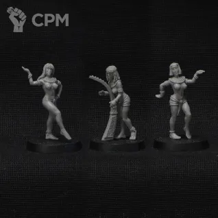 Описание картинки Egyptian musicians (3 models) от Brother Vinni по цене 1 148руб | Свободный Рынок Миниатюр - СРМ
