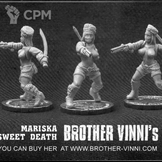 Описание картинки Marishka (saber and pistol, topless) от Brother Vinni по цене 410руб | Свободный Рынок Миниатюр - СРМ