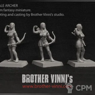 Описание картинки female archer от Brother Vinni по цене 410руб | Свободный Рынок Миниатюр - СРМ