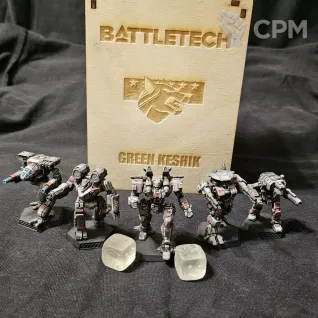 Описание картинки Battletech Clan Wolf Green Keshik от Tobysunrise по цене 5 000руб | Свободный Рынок Миниатюр - СРМ
