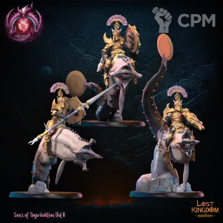 Описание картинки Slaanesh Cavalry on Chaos Beasts от Daniilfedyakov по цене 1 800руб | Свободный Рынок Миниатюр - СРМ