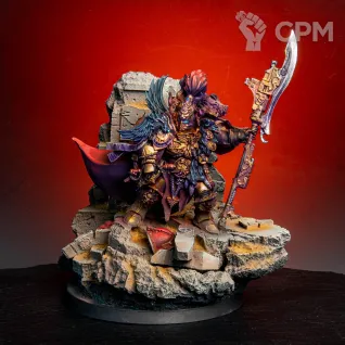 Описание картинки Constantin Valdor, Captain-General of the Legio Custodes/шлем и  покрас от Liber Daemonica от LDBits по цене 12 000руб | Свободный Рынок Миниатюр - СРМ