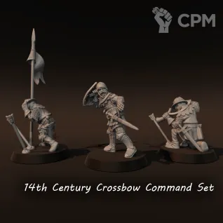 Описание картинки 14 century crossbowmen command group от Recruiter по цене 550руб | Свободный Рынок Миниатюр - СРМ