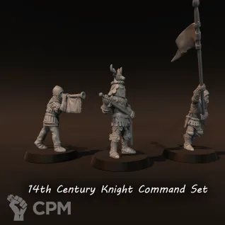 Описание картинки 14 century knights command group от Recruiter по цене 550руб | Свободный Рынок Миниатюр - СРМ