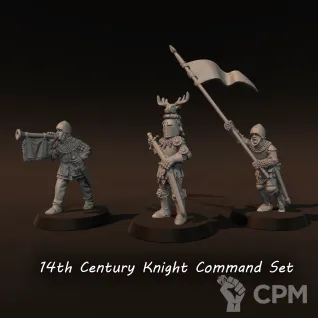 Описание картинки 14 century knights command group от Recruiter по цене 550руб | Свободный Рынок Миниатюр - СРМ