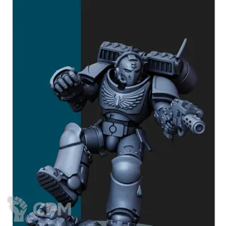 Описание картинки Blood Angels Assault Intercessors with Jump Packs от Печатный подвальчик по цене 1 260руб | Свободный Рынок Миниатюр - СРМ