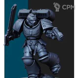 Описание картинки Blood Angels Assault Intercessors with Jump Packs от Печатный подвальчик по цене 1 260руб | Свободный Рынок Миниатюр - СРМ