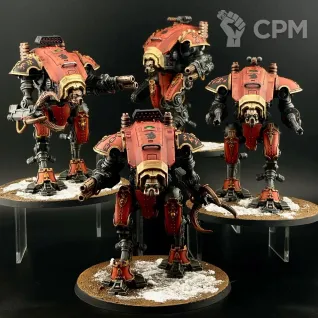 Описание картинки Армия Chaos Knights от Kisinamorda по цене 160 000руб | Свободный Рынок Миниатюр - СРМ