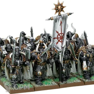 Описание картинки Набор миниатюр Warhammer The Old World Warriors of Chaos Chaos Warriors от Дауран по цене 7 000руб | Свободный Рынок Миниатюр - СРМ