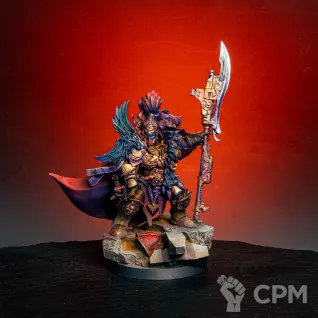 Описание картинки Constantin Valdor, Captain-General of the Legio Custodes/шлем и  покрас от Liber Daemonica от LDBits по цене 12 000руб | Свободный Рынок Миниатюр - СРМ